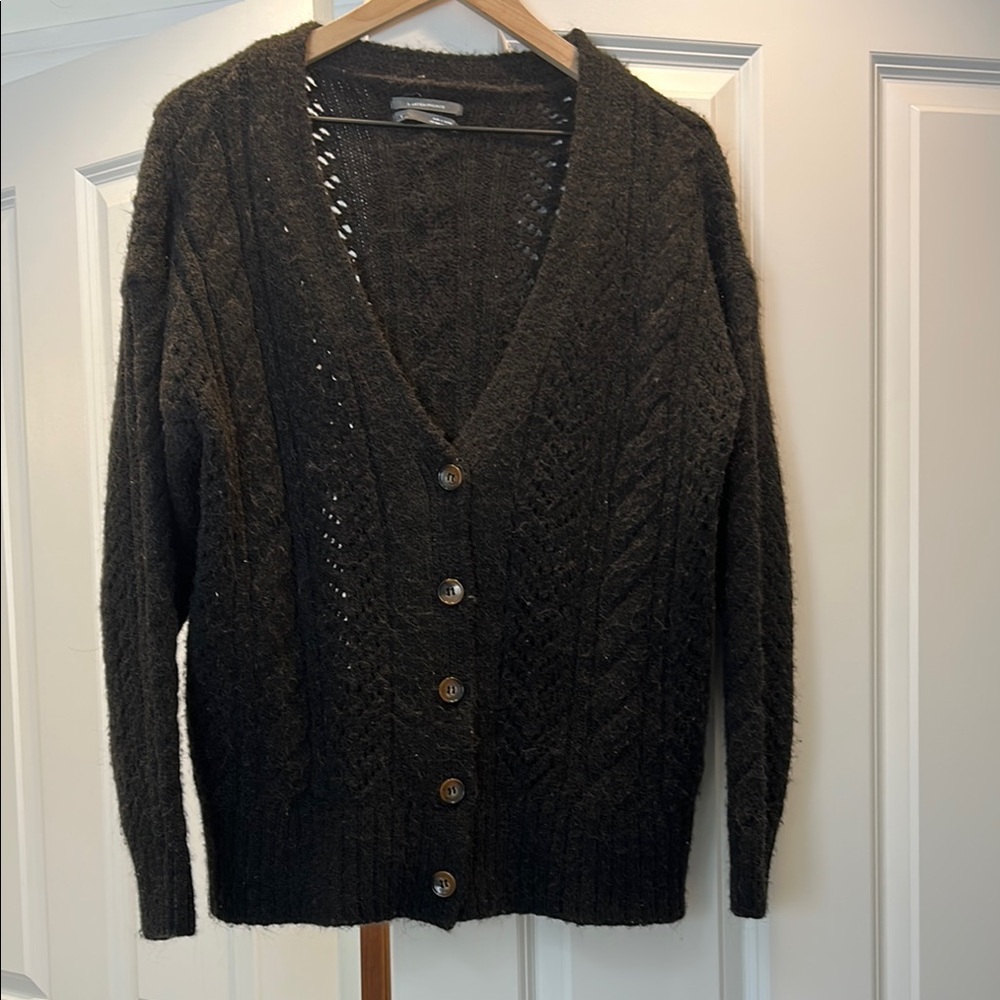 Anthropologie Brown Cardigan Sweater